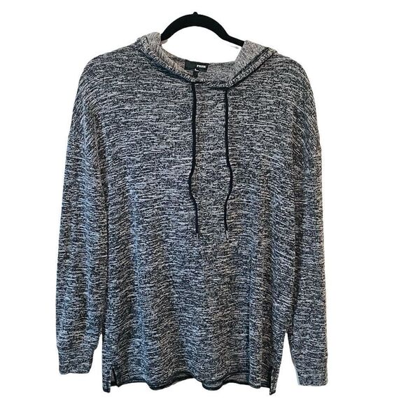 Aritzia Wilfred Grey & White Hoodie Sweater Long Sleeve Size Small - Picture 3 of 9